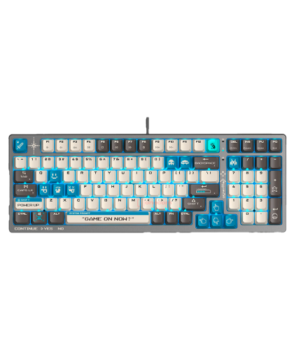 Клавиатура игровая проводная Bloody S98 Pixels Gaming Red+ Switch / Blue