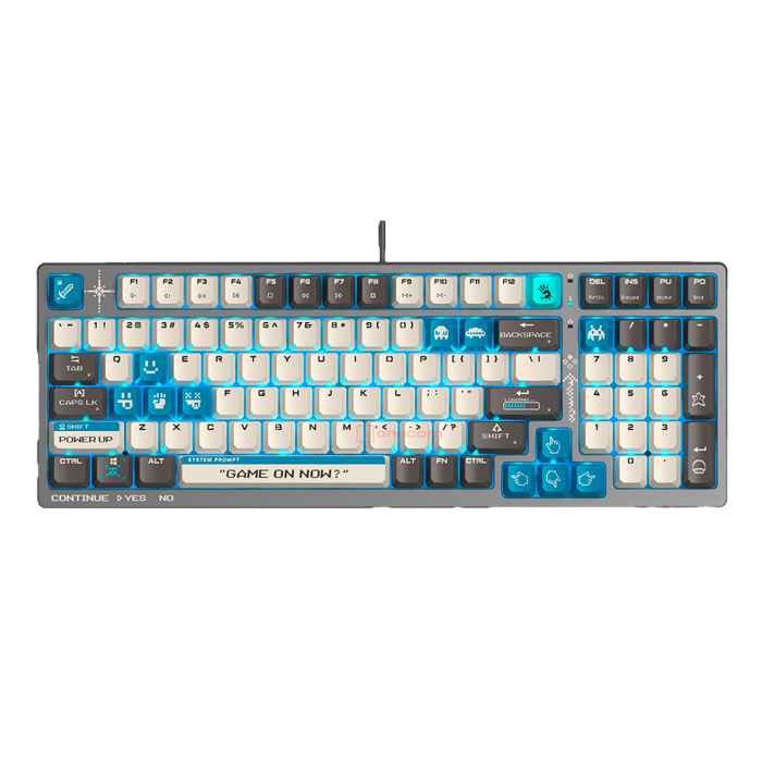 Клавиатура игровая проводная Bloody S98 Pixels Gaming Red+ Switch / Blue