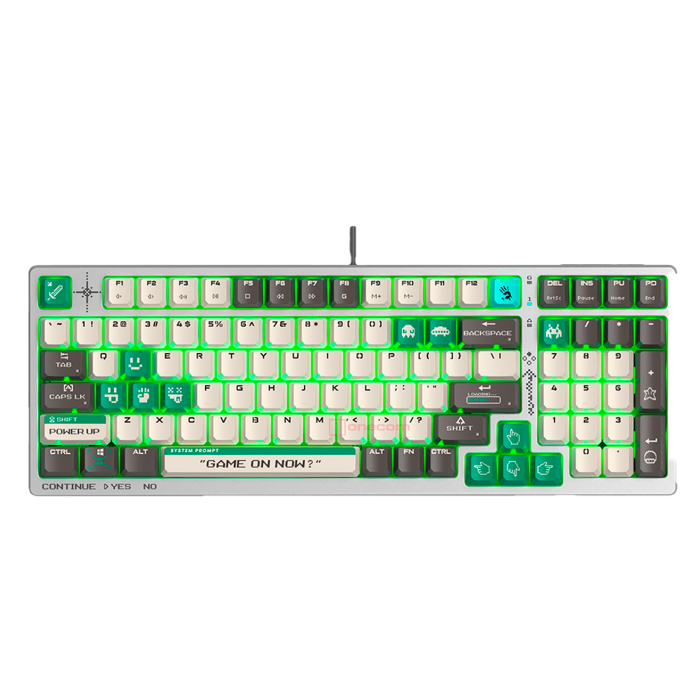 Клавиатура игровая проводная Bloody S98 Pixels Gaming Red+ Switch / Green