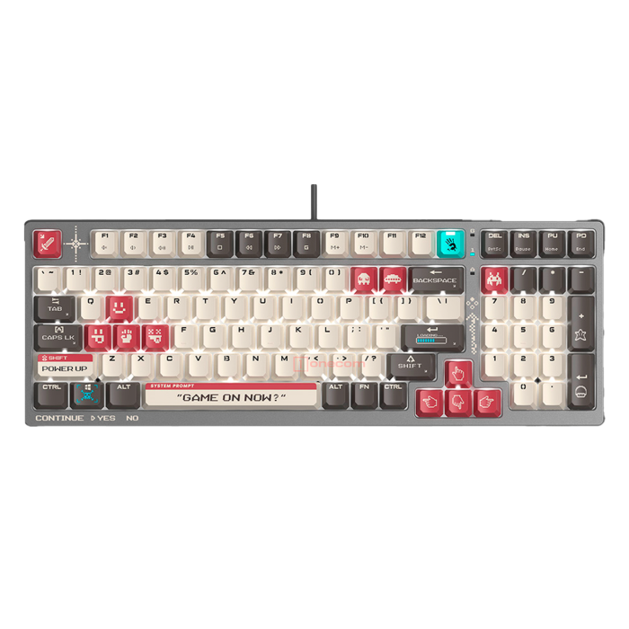 Клавиатура игровая проводная Bloody S98 Pixels Gaming Red+ Switch / Red