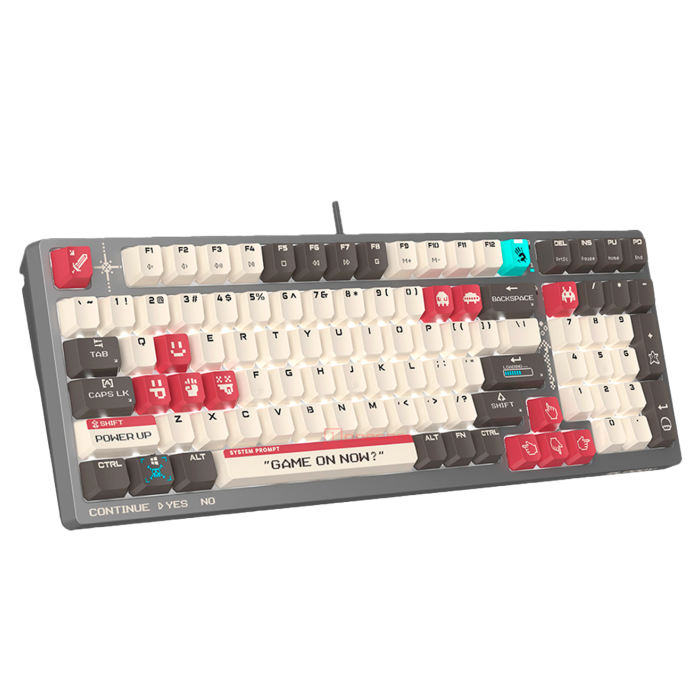 Клавиатура игровая проводная Bloody S98 Pixels Gaming Red+ Switch / Red