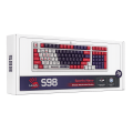Клавиатура игровая проводная Bloody S98 Sports Navy Brown Switch Gaming RGB / White