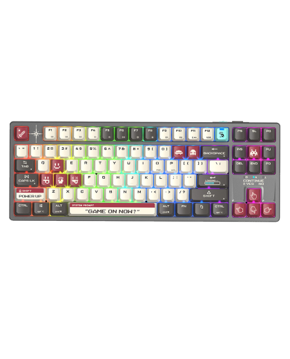 Клавиатура игровая беспроводная Bloody WS87 Pixel Mechanical  Red Gaming / Red