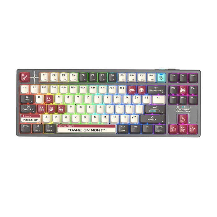 Клавиатура игровая беспроводная Bloody WS87 Pixel Mechanical  Red Gaming / Red