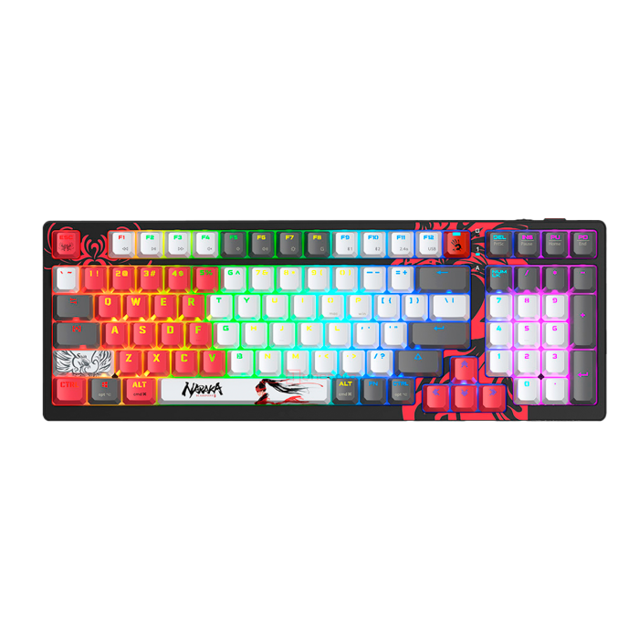Клавиатура игровая беспроводная Bloody WS98 Naraka Gaming / Grey