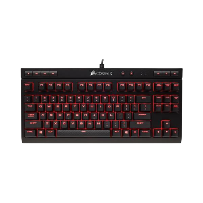 3 Клавиатура игровая проводная Corsair K63 Cherry MX Red / Black