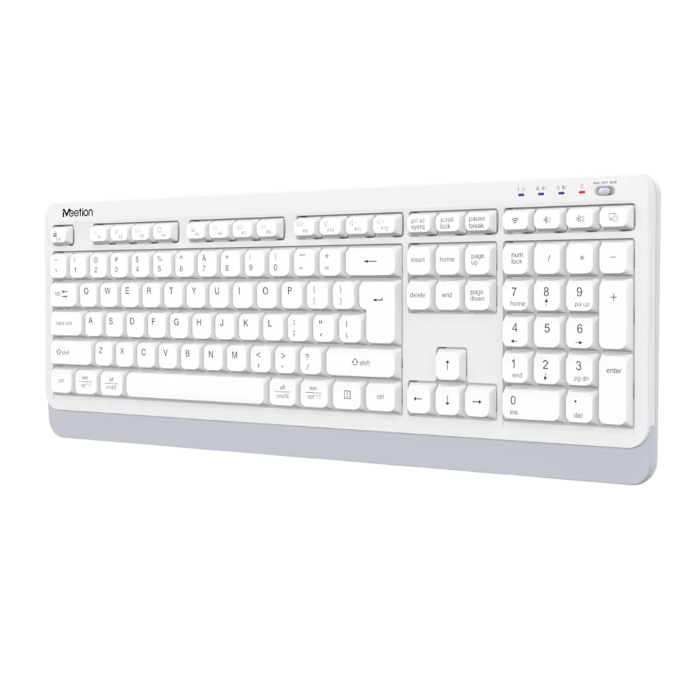 Клавиатура беспроводная Meetion BTK530 / White