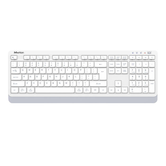 Клавиатура беспроводная Meetion BTK530 / White