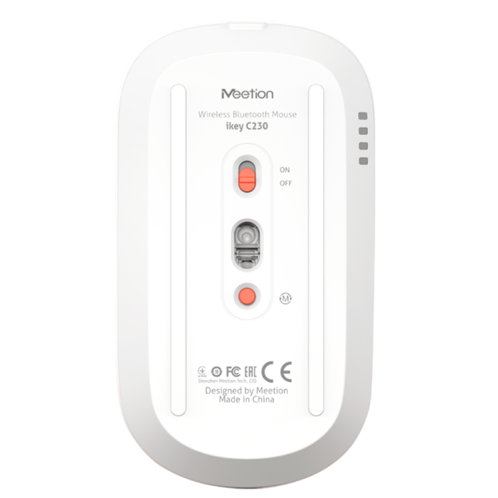 Комплект беспроводной (клавиатура+мышь) Meetion C230MW / White