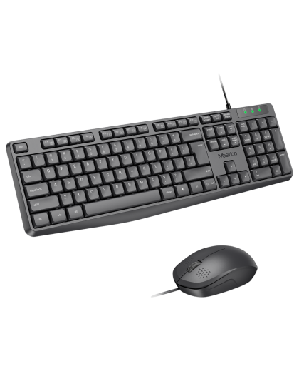 Комплект проводной (клавиатура+мышь) Meetion C235 / Black 