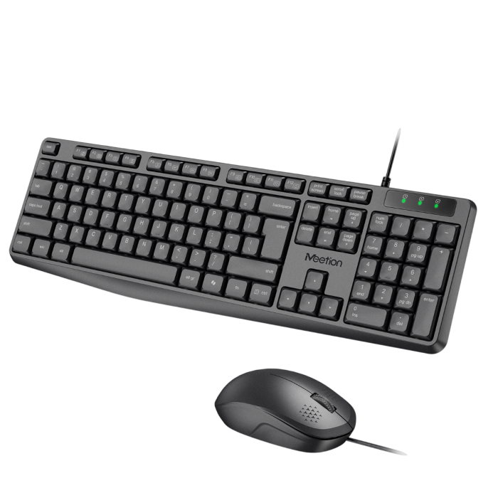 Комплект проводной (клавиатура+мышь) Meetion C235 / Black 