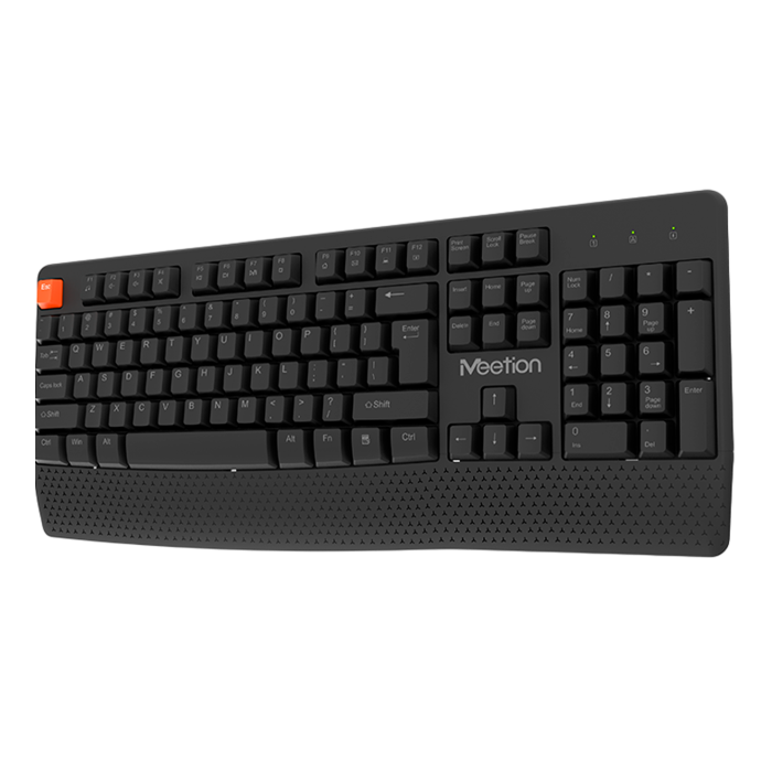 Комплект беспроводной (клавиатура+мышь) Meetion C4130 / Black
