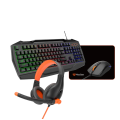 Комплект игровой проводной (4в1) Meetion C490 / клавиатура, мышь, коврик, наушники