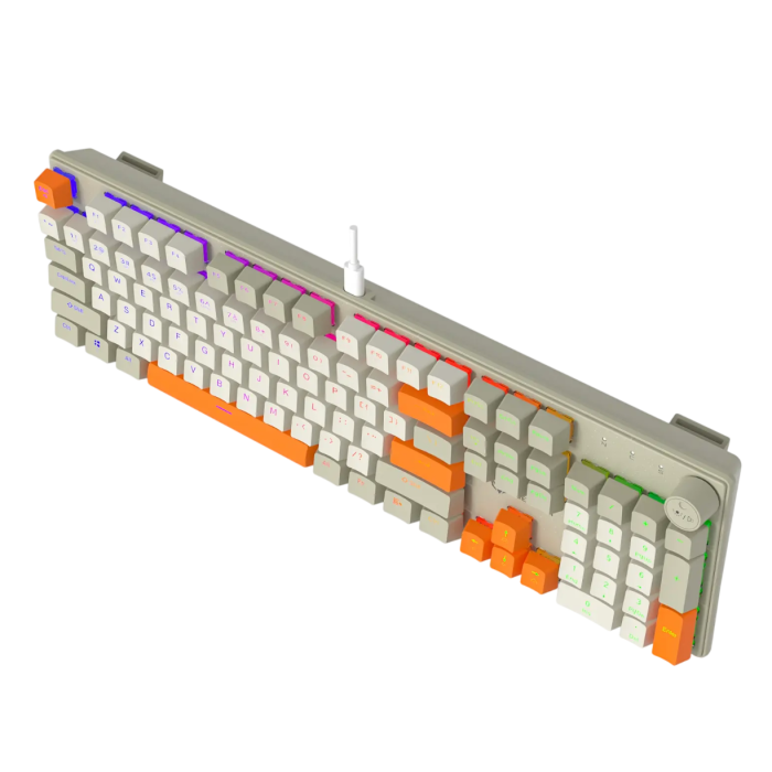 Клавиатура игровая проводная Meetion MK009RDP / White