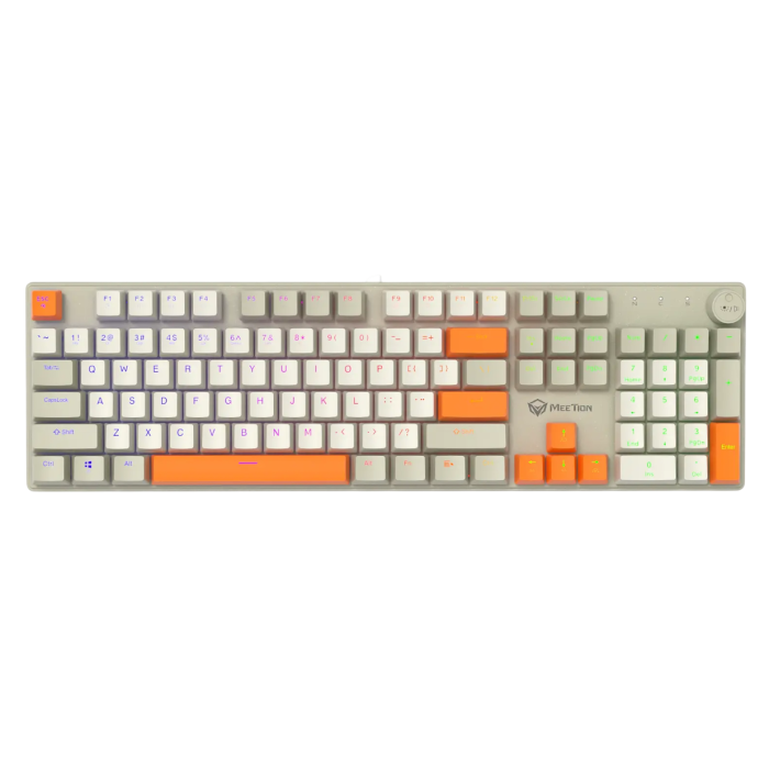 Клавиатура игровая проводная Meetion MK009RDP / White