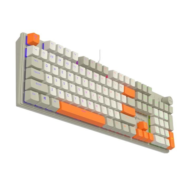Клавиатура игровая проводная Meetion MK009RDP / White