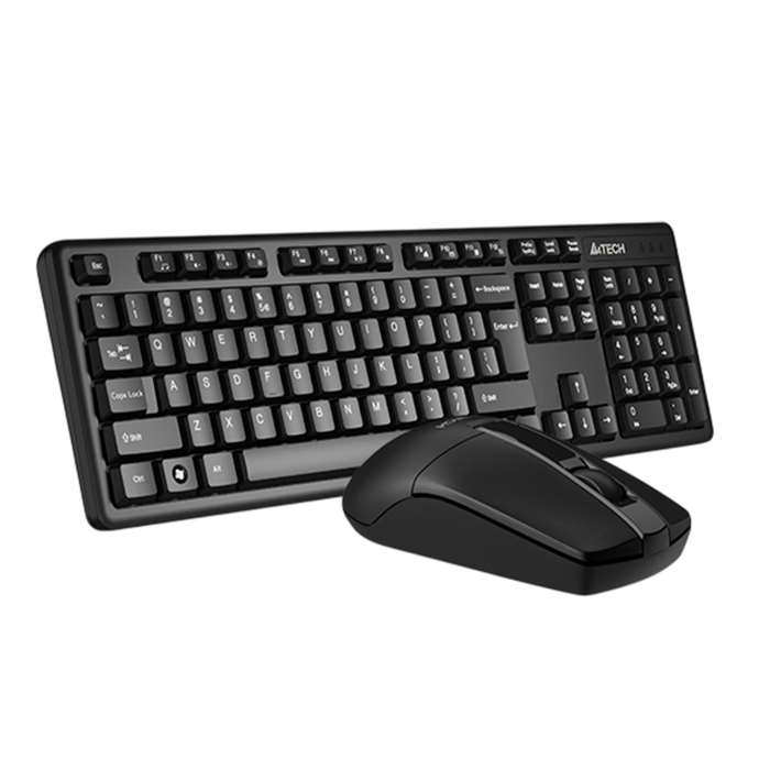 Комплект беспроводной (клавиатура+мышь) A4Tech 3330N / Black