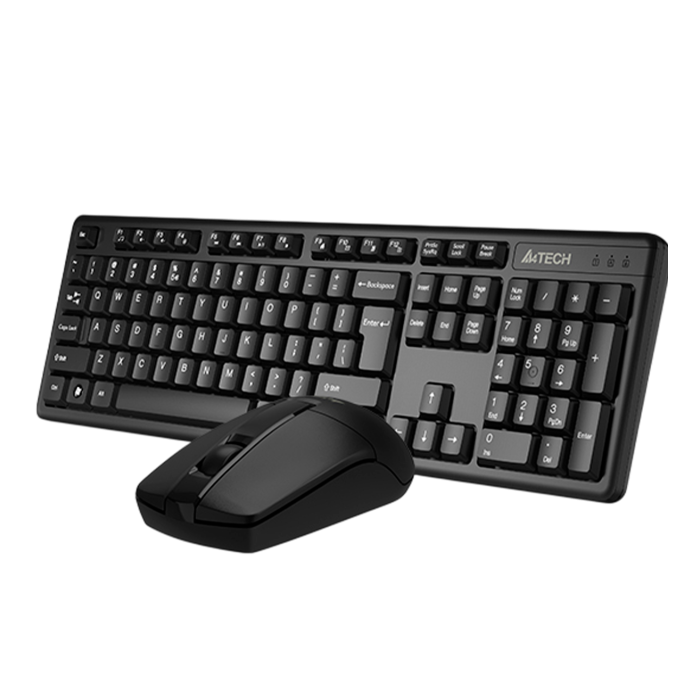 Комплект беспроводной (клавиатура+мышь) A4Tech 3330N / Black