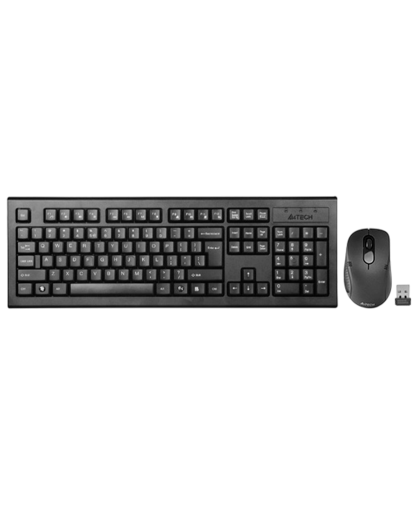 Комплект беспроводной (клавиатура+мышь) A4Tech 7100N / Black