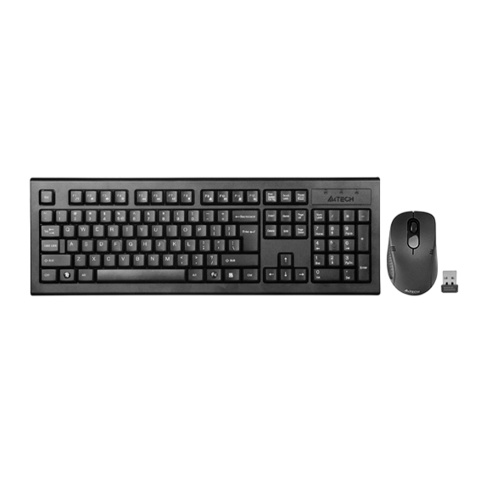 Комплект беспроводной (клавиатура+мышь) A4Tech 7100N / Black