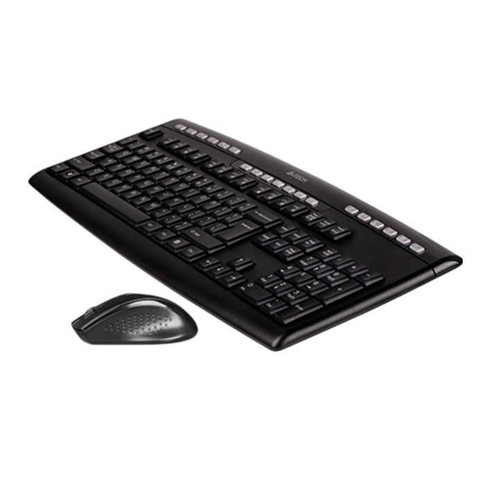 Комплект беспроводной (клавиатура+ мышь) A4Tech 9200F / Black