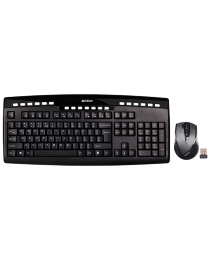 Комплект беспроводной (клавиатура+ мышь) A4Tech 9200F / Black
