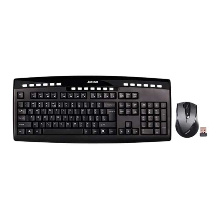 Комплект беспроводной (клавиатура+ мышь) A4Tech 9200F / Black