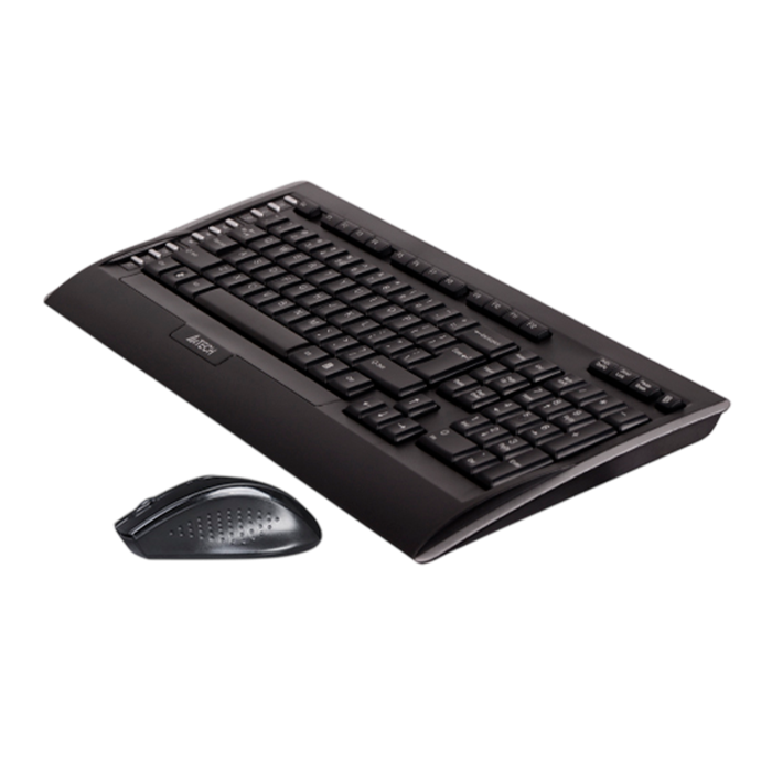 Комплект беспроводной (клавиатура+мышь) A4Tech 9300F / Black
