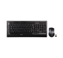 Комплект беспроводной (клавиатура+мышь) A4Tech 9300F / Black