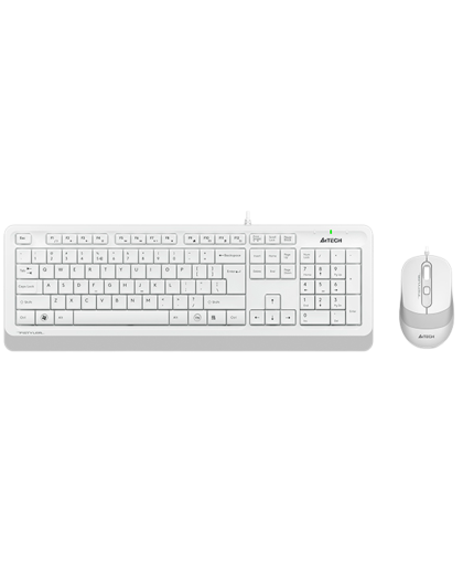 Комплект проводной (клавиатура+мышь) A4Tech Fstyler F1010 / White