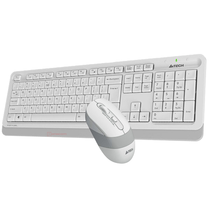 Комплект беспроводной (клавиатура+мышь) A4Tech Fstyler FG1010 / White