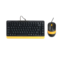 Комплект проводной (клавиатура+ мышь) A4Tech Fstyler F1110 Bumblebee / Black-Yellow