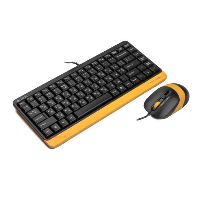 Комплект проводной (клавиатура+ мышь) A4Tech Fstyler F1110 Bumblebee / Black-Yellow