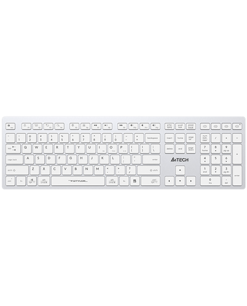 Клавиатура беспроводная A4Tech Fstyler FBX50C / White