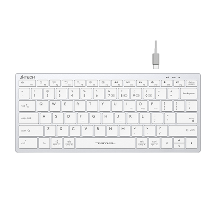 Клавиатура беспроводная A4Tech Fstyler FBX51C / White