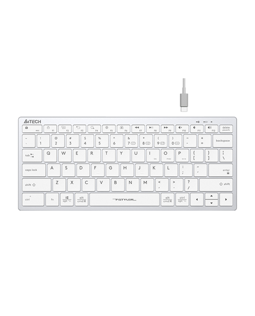 Клавиатура беспроводная A4Tech Fstyler FBX51C / White