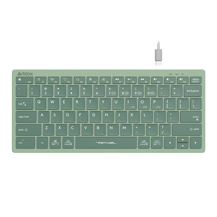 Клавиатура беспроводная A4Tech Fstyler FBX51C / Matcha Green