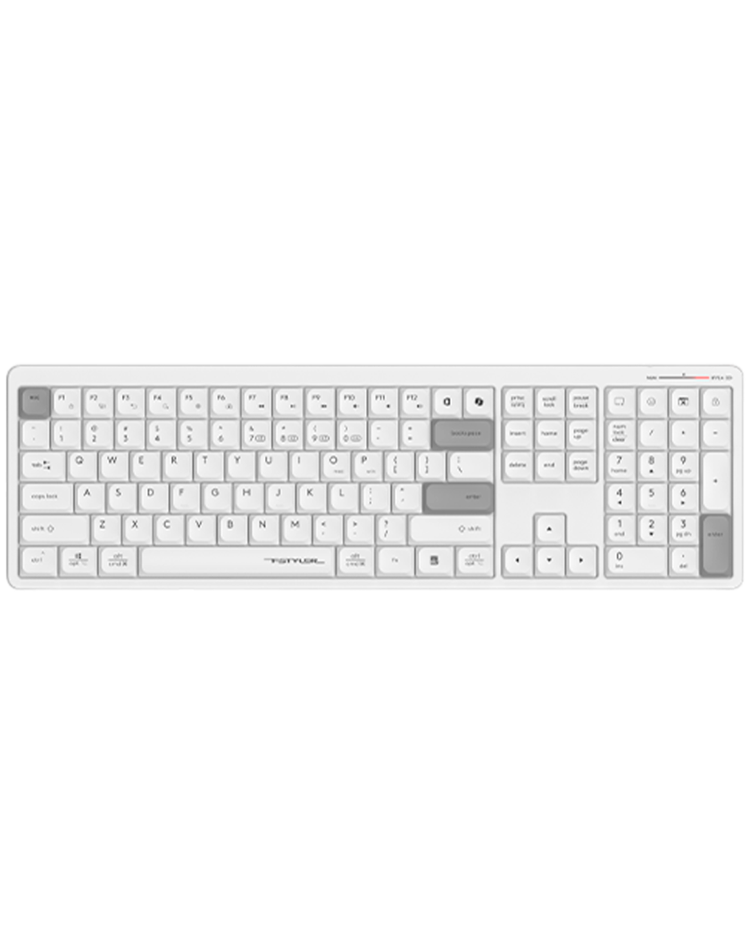 Клавиатура беспроводная A4Tech Fstyler FBX55C / White