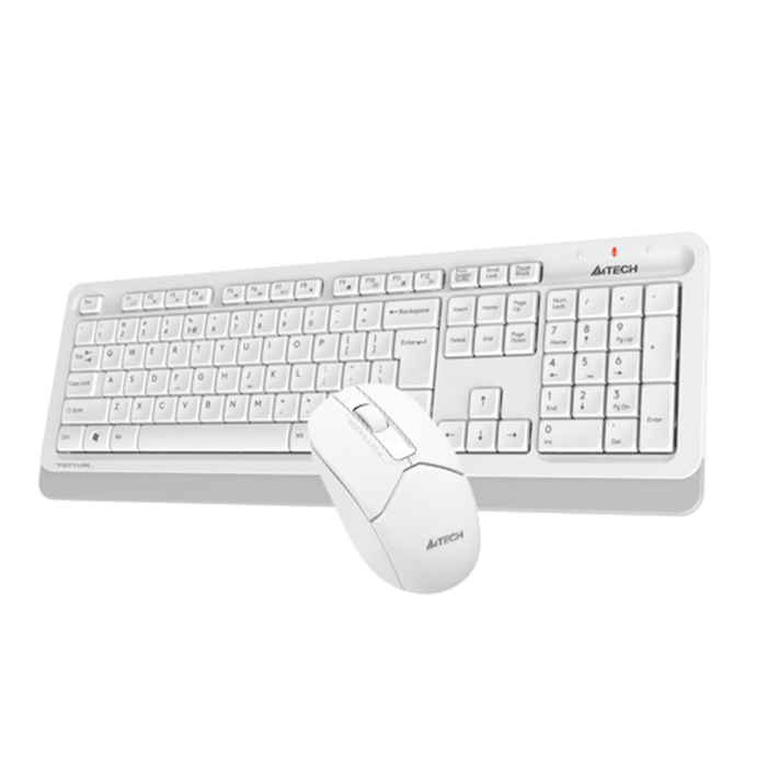 Комплект беспроводной (клавиатура+мышь) A4Tech Fstyler FG1012 / White Grey