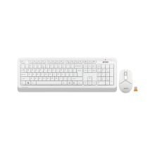 Комплект беспроводной (клавиатура+мышь) A4Tech Fstyler FG1012 / White Grey