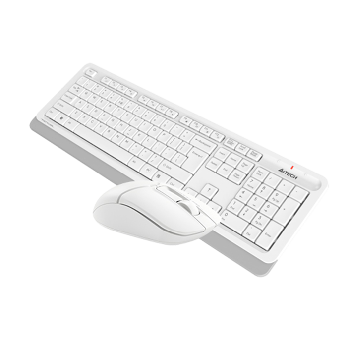 Комплект беспроводной (клавиатура+мышь) A4Tech Fstyler FG1012 / White Grey