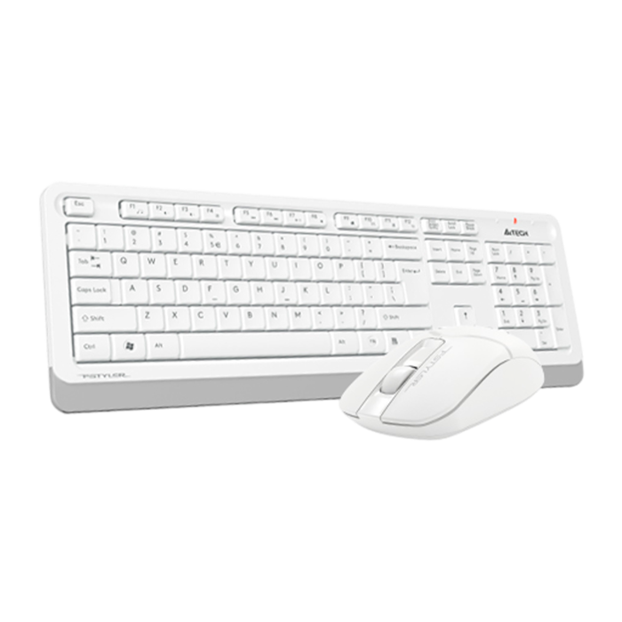 Комплект беспроводной (клавиатура+мышь) A4Tech Fstyler FG1012 / White Grey