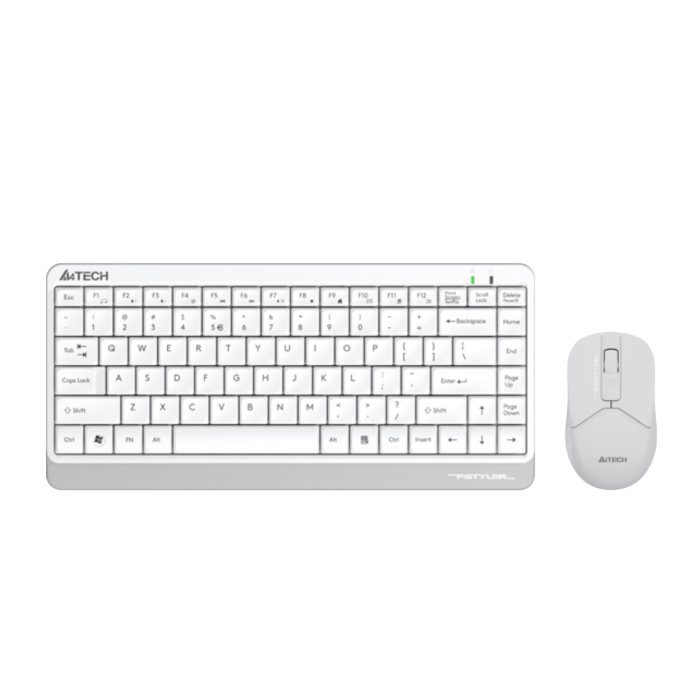 Комплект беспроводной (клавиатура+мышь) A4Tech Fstyler FG1112S / White