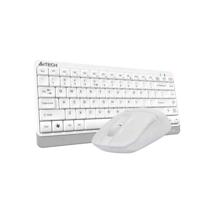 Комплект беспроводной (клавиатура+мышь) A4Tech Fstyler FG1112S / White
