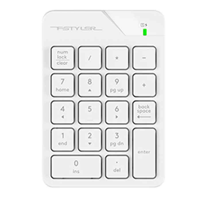Numpad беспроводной (Цифровой блок) A4Tech FGK21C / White