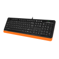 Клавиатура проводная A4Tech Fstyler FK10 / Black-Orange