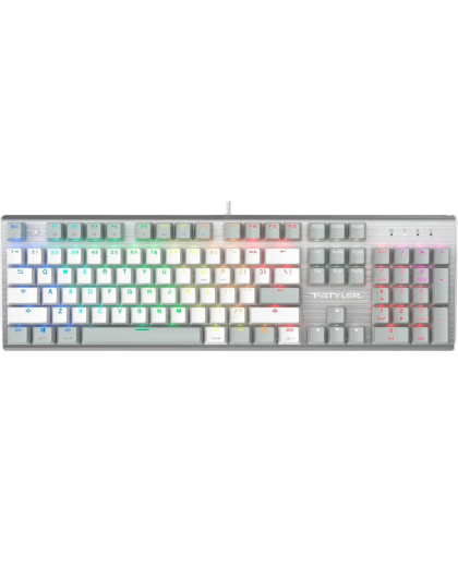 Клавиатура игровая проводная A4Tech FS100 / Grayish White