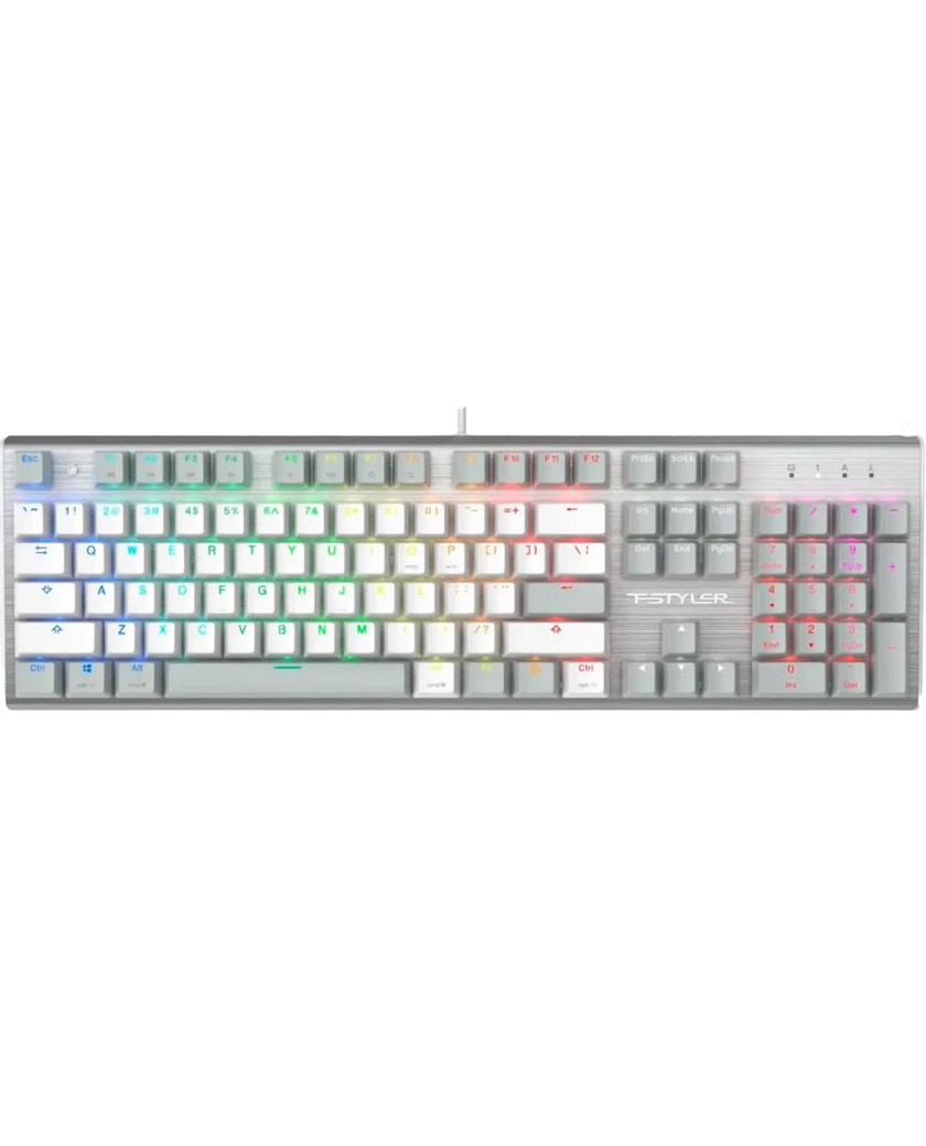 Клавиатура игровая проводная A4Tech FS100 / Grayish White