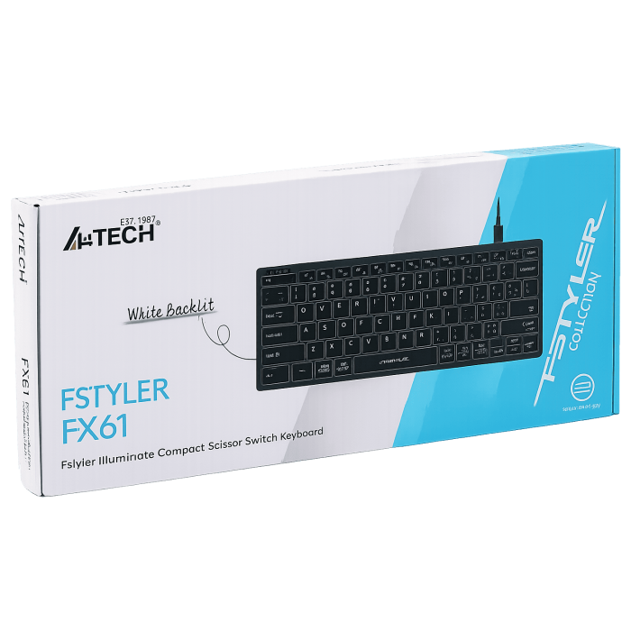 Клавиатура проводная A4Tech Fstyler FX61 / Grey