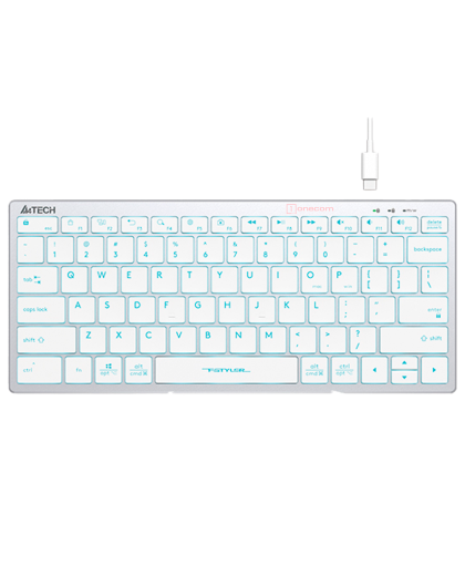 Клавиатура проводная A4Tech Fstyler FX61 / White